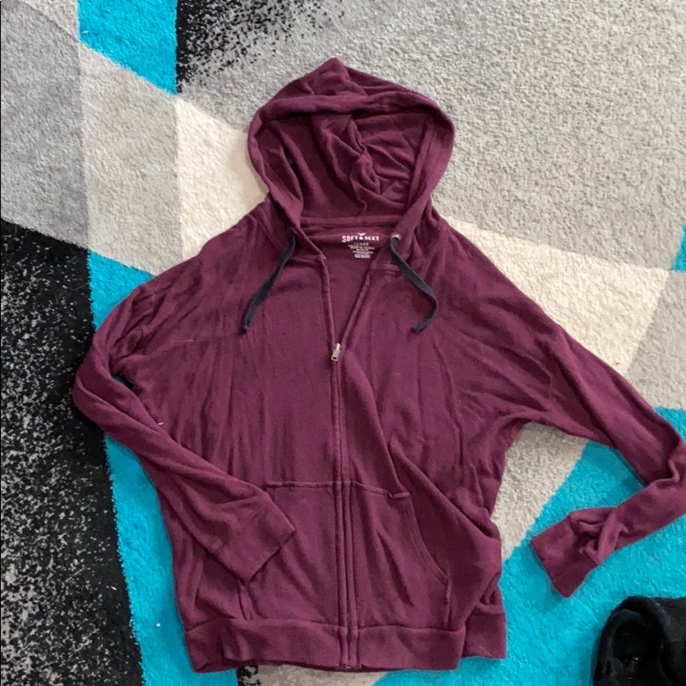 Maroon super soft hoodie